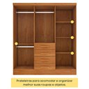 Ver imagem 4 de Guarda Roupa Casal 6 Portas 4 Gavetas Arizona S/ Espeho S/ Pés - Tcil Cinamomo