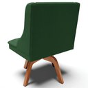 Ver mais imagens de Poltrona Decorativa Base Giratória de Madeira Firenze Veludo Verde/Natural - Gran Belo