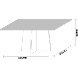 Conjunto Sala de Jantar Mesa Ana 1,60m Tampo com Vidro e 6 Cadeiras Amanda - New Ceval - Ypê / Offwh - 2
