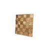 Painel Mosaico de Madeira Mista Dourado Ouro 30x30cm NT Wood Line - 3