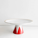 Ver imagem 1 de Boleira de Porcelana P Lollipop Vermelho - Casa Toco