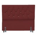 Ver imagem 2 de Cabeceira para Cama Casal Queen 160 Cm Dante e Frame Suede:bordo