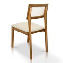 Ver imagem 5 de Cadeira de Jantar e Living Millie com Tela Natural Estofada Couríssimo - Desk Design