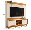 Ver imagem 2 de Estante Siena para Tv de até 75 Polegadas (com Pés) - Cinamomo Off White - Madetec