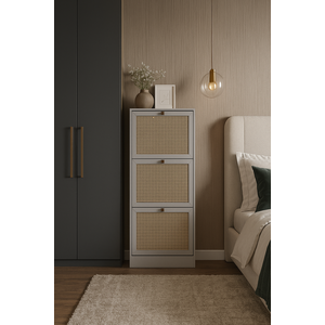Sapateira Tropical 3 Portas Branco