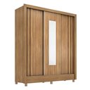 Ver imagem 1 de Guarda Roupa Ravel Quarto com 3 Portas e 2 Gavetas Espelho Amendola/off White