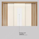 Ver mais imagens de Guarda Roupa Ravel Quarto com 3 Portas e 2 Gavetas Espelho Amendola/off White