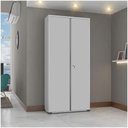 Ver imagem 3 de Armário Aço Escritório Fechadura 4 Prateleiras Ea301 Cinza