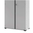 Ver imagem 5 de Armário Aço Escritório Fechadura 4 Prateleiras Ea301 Cinza