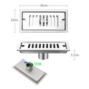 Ver imagem 7 de Ralo Linear 30cm Inox Banheiro Lavabo Area Externa Anti Odor Anti Inseto Quintal Piscina Resistente