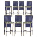 Ver imagem 1 de 7 Banqueta em Alumínio Roma Fendi Corda Náutica Tecido 5
