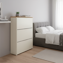 Ver imagem 7 de Sapateira com 3 Portas – Guarda Sapatos Organizador para Quarto Off White com Cinamomo