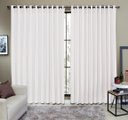 Ver imagem 2 de Cortina Tecido Rustico 2,00M x 2,30M Semi Blackout Branco