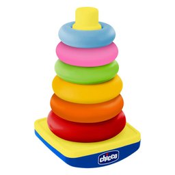Brinquedo Infantil Pirâmide Dos Anéis Chicco 6 Argolas - 1