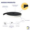 Ver imagem 3 de Moldura Roda Meio Ripado Eva Adesivo Lua 5cmx5mm 25 Metros - Preto