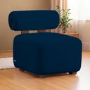 Ver imagem 2 de Poltrona Livi Tecido Bouclê Azul - Vallisa Decor