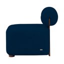 Ver imagem 4 de Poltrona Livi Tecido Bouclê Azul - Vallisa Decor