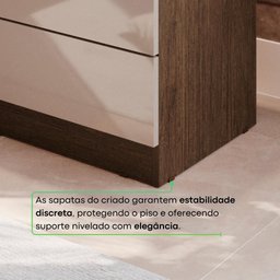 Mesa de Cabeceira Paris - Mais Móveis Newcanion/offwhite - 6