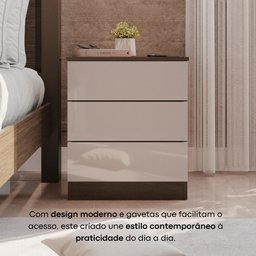 Mesa de Cabeceira Paris - Mais Móveis Newcanion/offwhite - 4