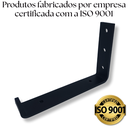 Ver imagem 2 de 2 Suportes Mão Francesa Formato L 15cm Fixo de Parede para Prateleira Aço Alta Resistência Preto