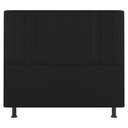 Ver imagem 5 de Kit Cabeceira e Baú Cama Box Casal Grace 140cm Sintético Preto - Desk Design
