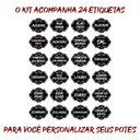 Ver imagem 4 de Pote Tempero Condimento Kit 8 Potes+24 Etiquetas Adesivas T130