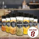 Ver imagem 7 de Pote Tempero Condimento Kit 8 Potes+24 Etiquetas Adesivas T130
