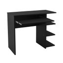Ver imagem 4 de Mesa Escrivaninha para Computador Escritório Home Office Pc Gamer.:preto