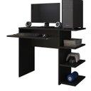 Ver imagem 3 de Mesa Escrivaninha para Computador Escritório Home Office Pc Gamer.:preto