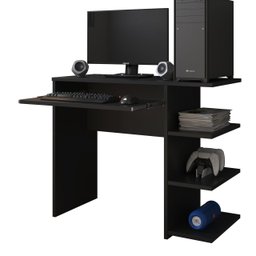 Mesa Escrivaninha para Computador Escritório Home Office Pc Gamer.:preto - 3