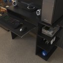 Ver imagem 2 de Mesa Escrivaninha para Computador Escritório Home Office Pc Gamer.:preto