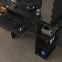 Mesa Escrivaninha para Computador Escritório Home Office Pc Gamer.:preto - 2
