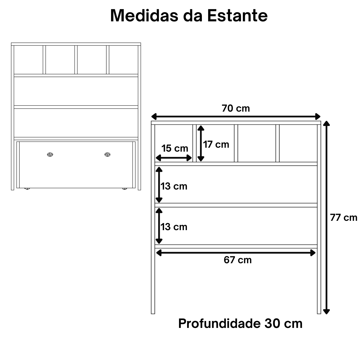 Estante Organizadora de Brinquedos Infantil em Mdf Plancasa:azul Sereno - 6