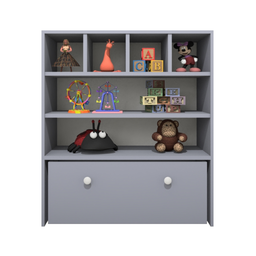 Estante Organizadora de Brinquedos Infantil em Mdf Plancasa:azul Sereno - 1