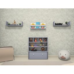 Estante Organizadora de Brinquedos Infantil em Mdf Plancasa:azul Sereno - 2