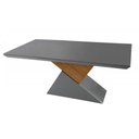 Ver imagem 4 de Mesa de Sala Jantar Dubai + Tampo Madeirado Vidro Reto 180x90cm Off White/Imbuia-Vidro Off White -
