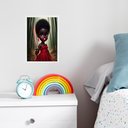 Ver imagem 2 de Quadro Infantil Orixá Baby Iansã 45x34cm - com Vidro:moldura Preta