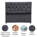 Ver imagem 3 de Cabeceira Cama Box Estofada Queen 160 Cm Geovana Suede Cinza Escuro