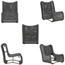 Ver imagem 5 de 3 Poltronas e Mesa Texas Alumínio Preto Corda Náutica Trama Preto