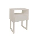 Ver imagem 6 de Mesa de Cabeceira Lateral Nicho com Gaveteiro Off White Laca