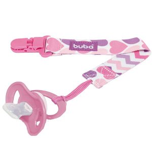 Prendedor de Chupeta Coracoes - Buba