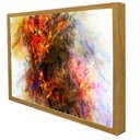 Ver imagem 5 de Quadro Decorativo Aquarela Mista em Moldura Caixa Tacolado Moldura Trad 1cm Preta sem Vidro 30 X 40