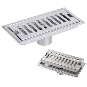 Ralo Linear Aço Inox 20cm Anti Odor Anti Inseto Banheiro Lavabo Area Externa Piscina Jardim Quintal 