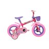 Bicicleta Aro 12 Athor TOP ATHOR KIDS CORUJINHA em Carbono, Rosa com Kit Violeta - 1