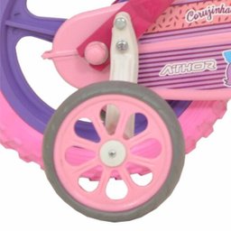 Bicicleta Aro 12 Athor TOP ATHOR KIDS CORUJINHA em Carbono, Rosa com Kit Violeta - 5