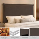 Ver imagem 3 de Cabeceira Decorativa Queen Size 1,60m Trento Suede Café - Gran Belo
