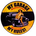 Ver imagem 1 de Luminoso de Parede My Rules Carros Retrô Vintage para Bar, Garagem, Churrasqueira, Espaço Gourmet