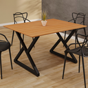 Ver imagem 2 de Mesa Industrial Império 120x90cm Base em Aço e Tampo em Mdf