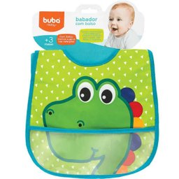 Babador Impermeável com Bolso Dino - Buba - 3