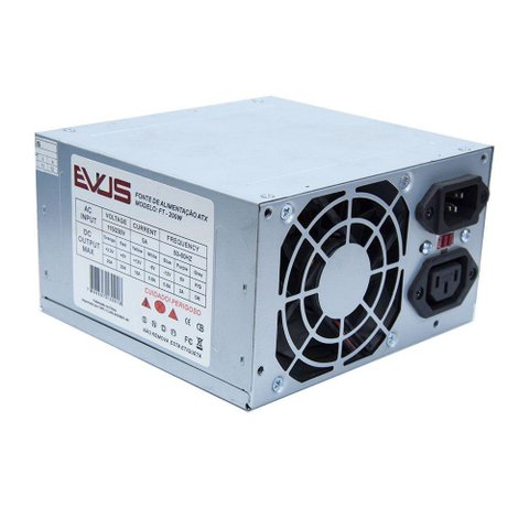Fonte Evus Ft-200w 200w Real 20/ 24p 2 Sata com Cabo de Forca e Caixa